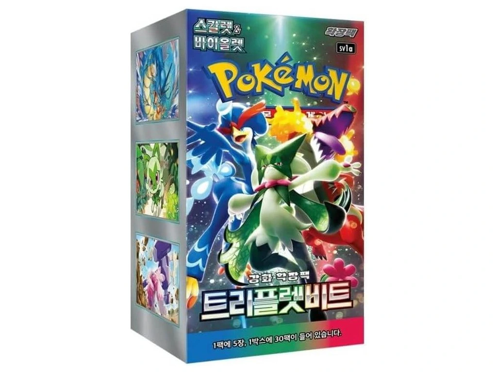 TRIPLE BEAT BOOSTER BOX KOREAN POKEMON TRADING CARD GAME