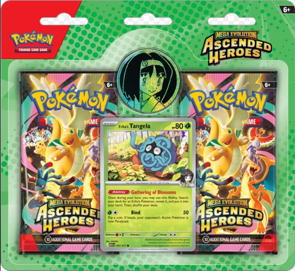 ASCENDED HEROES 2 PACK BLISTER POKEMON TRADING CARD GAME
