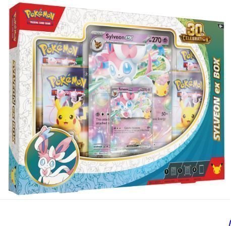 30th CELEBRATION SYLVEON EX BOX POKEMON TRADING CARD GAME