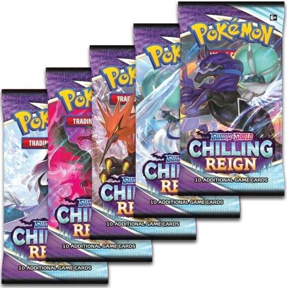 CHILLING REIGN BOOSTER PACK POKEMON TRADING CARD GAME