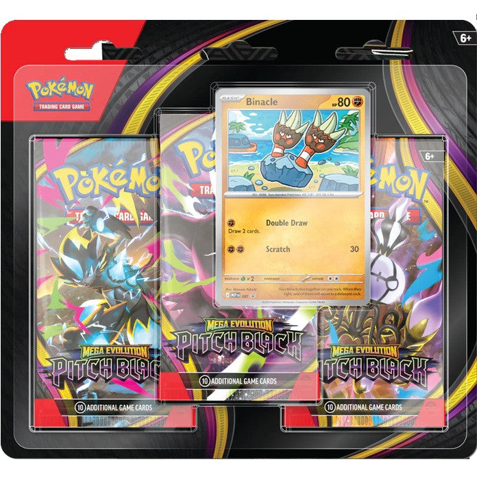 PITCH BLACK 3 PACK BLISTER POKEMON TRADING CARD GAME