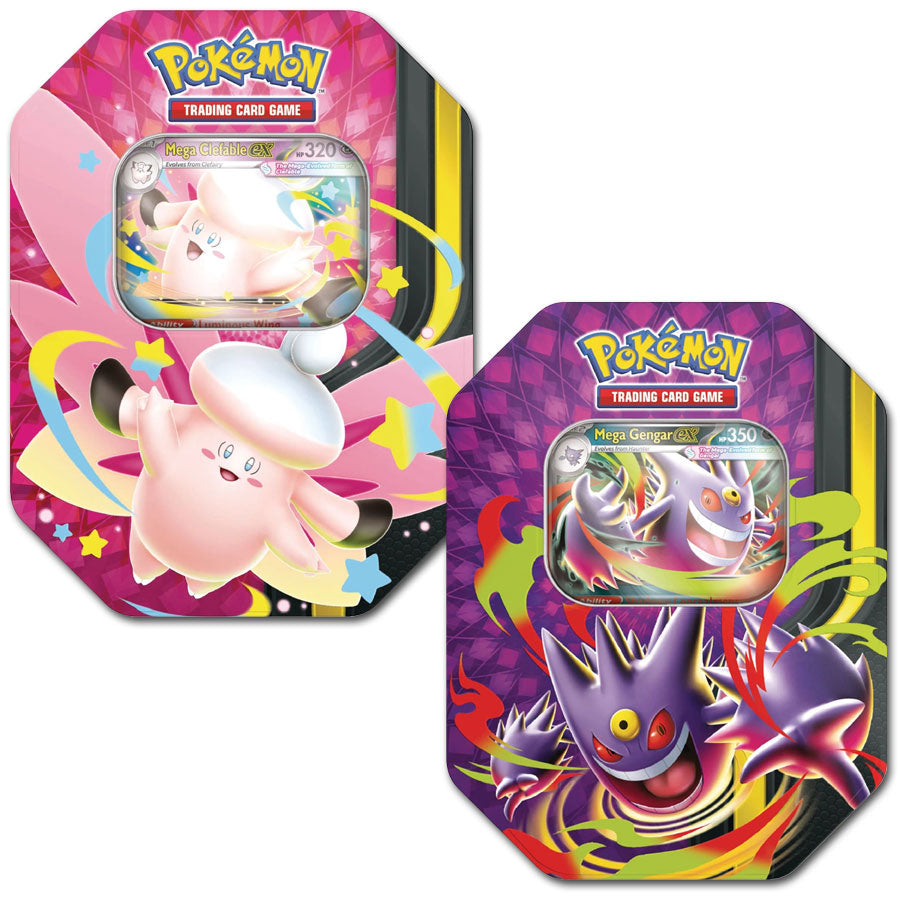 MEGA MOONLIT TIN POKEMON TRADING CARD GAME