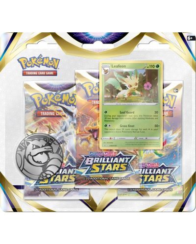 BRILLIANT STARS 3 PACK BLISTER POKEMON TRADING CARD GAME