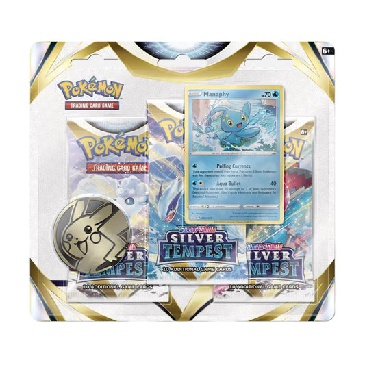SILVER TEMPEST 3 PACK BLISTER POKEMON TRADING CARD GAME